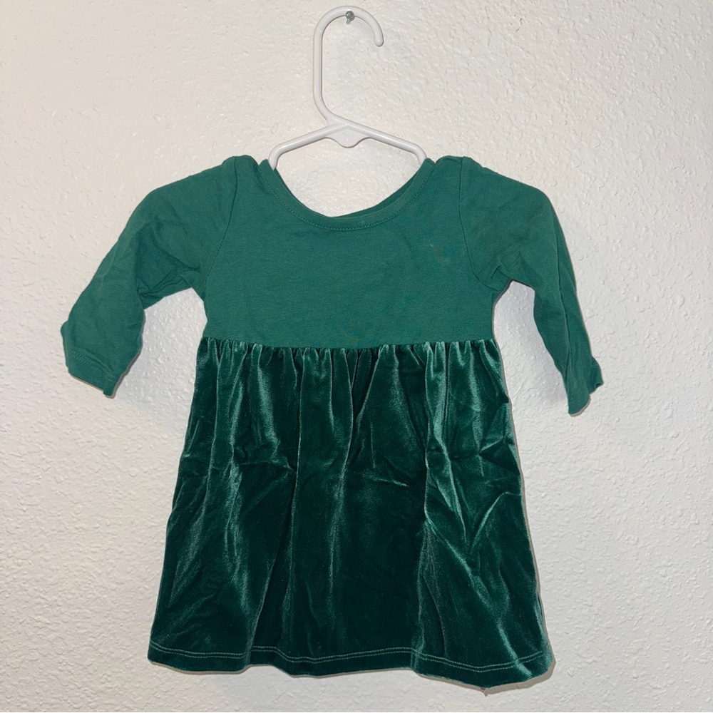 Old Navy Long Sleeve Velvet Fit & Flare Dress.